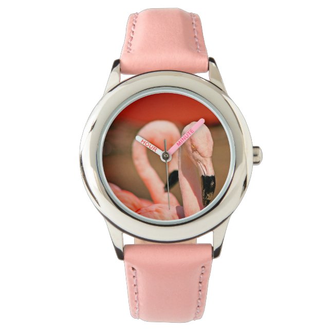 Flamingo Armbanduhr (Vorderseite)
