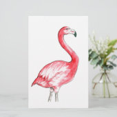 Flamingo Art Briefpapier (Stehend Vorderseite)