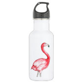 Flamingo Art Edelstahlflasche (Vorderseite)