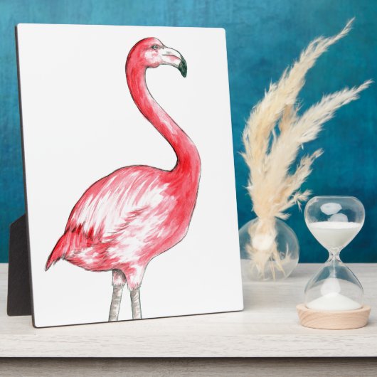 Flamingo Art Fotoplatte (Seite)