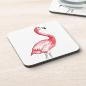 Flamingo Art Getränkeuntersetzer (Linke Seite)