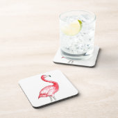 Flamingo Art Getränkeuntersetzer (Rechte Seite)