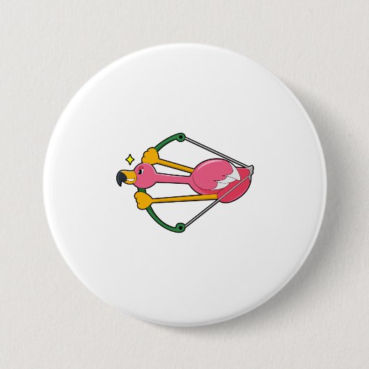 Flamingo as Arrow mit Bow Button (Vorderseite)
