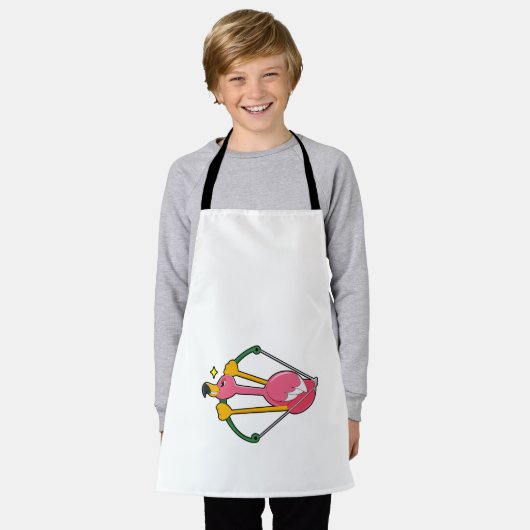 Flamingo as Arrow mit Bow Schürze (Getragen)