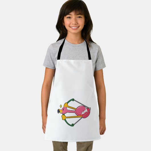 Flamingo as Arrow mit Bow Schürze (Insitu)