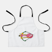 Flamingo as Arrow mit Bow Schürze (Vorderseite)