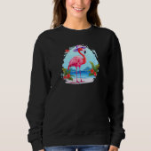 Flamingo At Beach Summer Vacation Sweatshirt (Vorderseite)