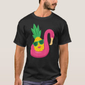 Flamingo Auf den Kopf Ananas Swinger Männer & Frau T-Shirt (Vorderseite)