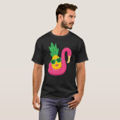 Flamingo Auf den Kopf Ananas Swinger Männer & Frau T-Shirt (Vorne ganz)