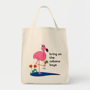 Flamingo auf Ferien-Taschen- oder -strandtasche Tragetasche