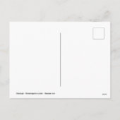 Flamingo auf seinem Nest Feiertagspostkarte (Rückseite)