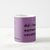 Flamingo auf Vacatioin Tasse (Mittel)