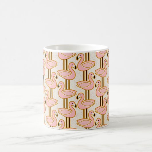 Flamingo aus dem Mittelalter Kaffeetasse (Mittel)