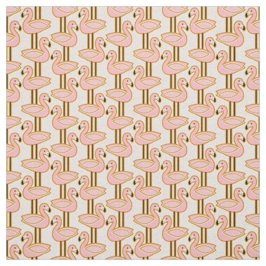 Flamingo aus dem Mittelalter Stoff (Muster)