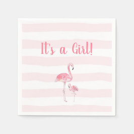 Flamingo Baby Dusche Dekoration Serviette