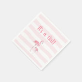 Flamingo Baby Dusche Dekoration Serviette (Ecke)