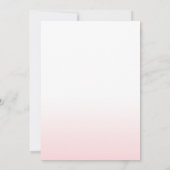 Flamingo Baby Dusche Einladung Tropical (Rückseite)