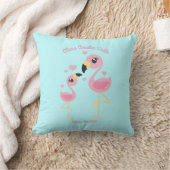 Flamingo Baby Dusche Niedlich tropische Kissen (Decke)