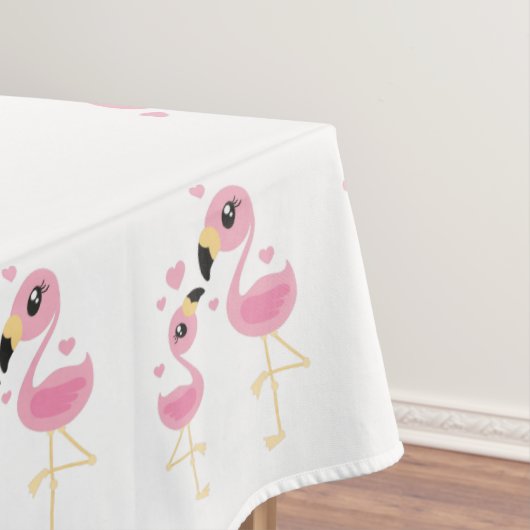 Flamingo Baby Dusche Niedlich tropische Tischdecke (Beispiel)