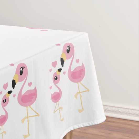 Flamingo Baby Dusche Niedlich tropische Tischdecke (Beispiel)