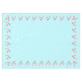 Flamingo Baby Dusche Niedlich tropische Tischdecke (Vorderseite (Horizontal))