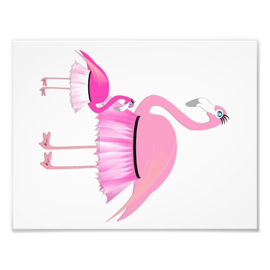 Flamingo Baby Girl Room Print (1 von 4) Fotodruck (Vorne)
