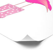 Flamingo Baby Girl Room Print (4 von 4) Fotodruck (Ecke)