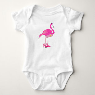 Flamingo - Baby Jersey Bodysuit Strampler