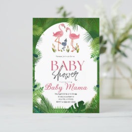 Flamingo Baby Shower Einladung