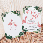 Flamingo Baby Shower Einladung