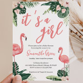 Flamingo Baby Shower Einladung