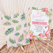 Flamingo Baby Shower Einladung