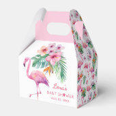 Flamingo Baby Shower Fevor Box - Tropical Pink Geschenkschachtel (Rückseite)