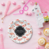 Flamingo Baby Shower Pappteller (Party)