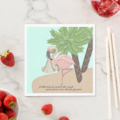 Flamingo Baby Shower Serviette (Beispiel)