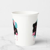 Flamingo Bachelorette Bridal Flock ID930 Pappbecher (Rechts)