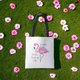 Flamingo Bachelorette Bride: Name des flocken Stam Tasche
