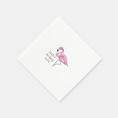 Flamingo Bachelorette Bridesmaid Flocking Tribe Serviette (Ecke)