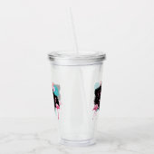 Flamingo Bachelorette Flocking Bride V2 ID930 Acryltrinkbecher (Links)