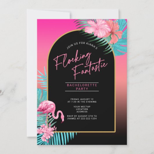 Flamingo Bachelorette Flocking Fantastic ID930 (Vorderseite)