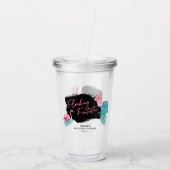 Flamingo Bachelorette Flocking Fantastic V2 ID930 Acryltrinkbecher (Rückseite)