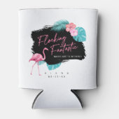 Flamingo Bachelorette Flocking Fantastic V2 ID930 Dosenkühler (Vorderseite)