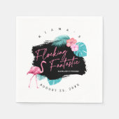 Flamingo Bachelorette Flocking Fantastic V2 ID930 Serviette (Vorderseite)