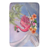 Flamingo Badematte (Vorderseite Vertikal)