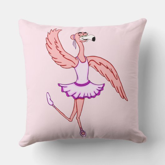 Flamingo Ballerina Kissen (Rückseite)