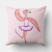 Flamingo Ballerina Kissen (Vorderseite)