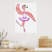 Flamingo Ballerina Poster (Küche)