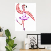 Flamingo Ballerina Poster (Heimbüro)