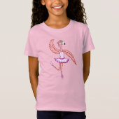 Flamingo Ballerina T-Shirt (Vorderseite)
