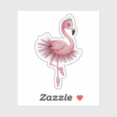 Flamingo Ballet Dancer Aufkleber (Blatt)